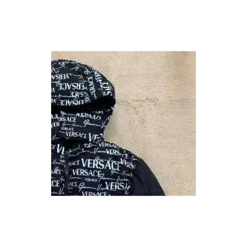 VERSACE Down Jacket Men's Black-5