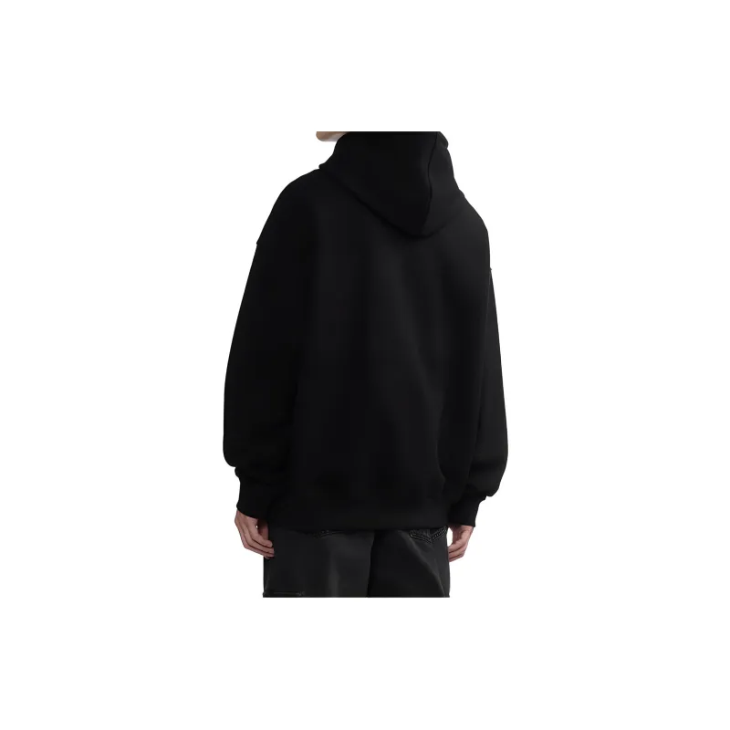 FIVE CM Terry Graphic print Cotton Hoodie-3