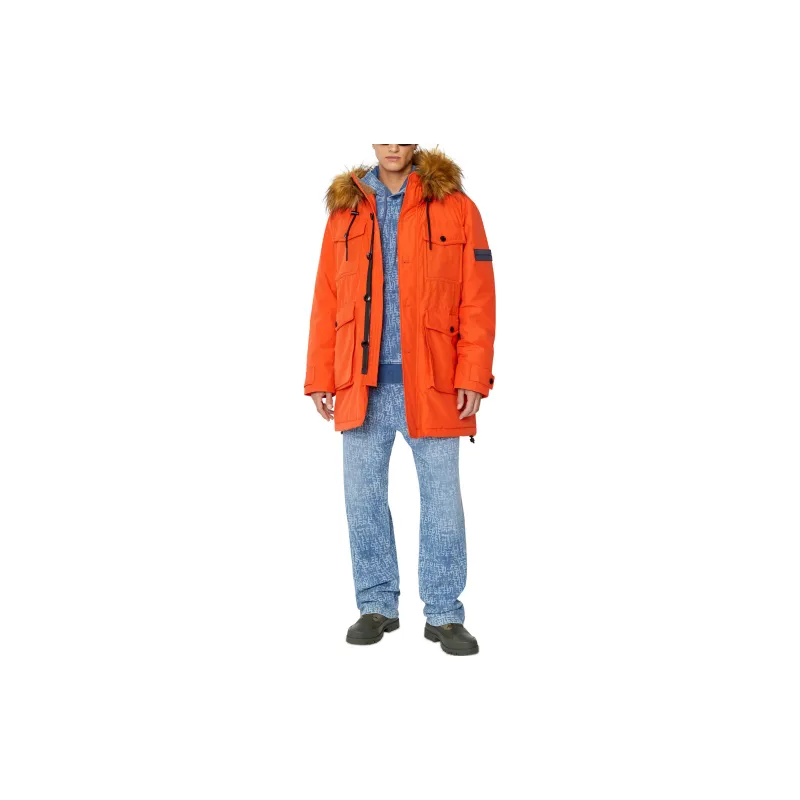 DIESEL Puffer Jacket Men's Orange-1