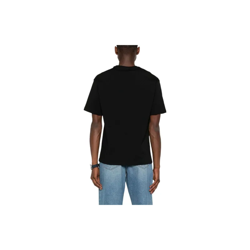 A.P.C Logo Embroidered Crewneck T Shirt-2
