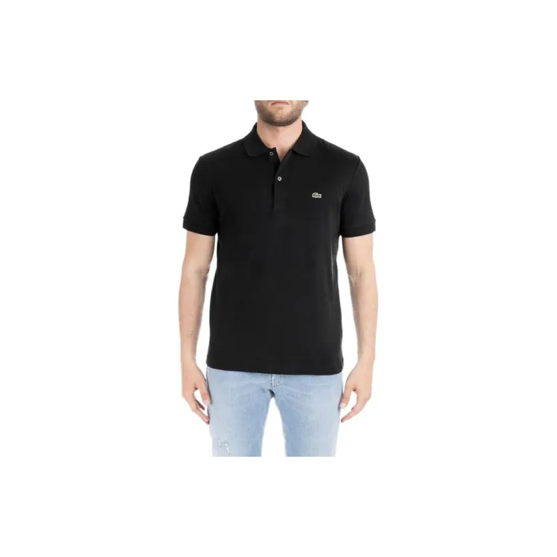 LACOSTE Logo patch Jersey Polo Shirt-1