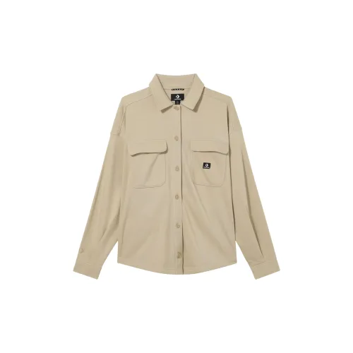 Converse Active Utility Shirts Women's Khaki