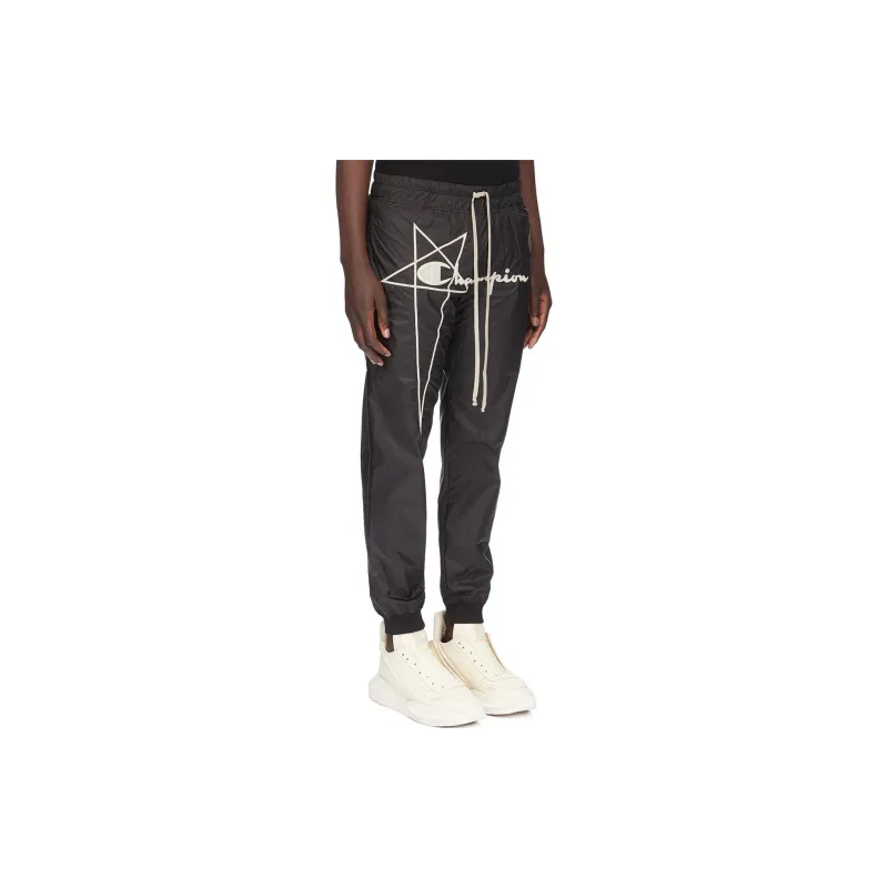 Champion X RICK OWENS Knitted Sweatpants Men Dark Gray-3