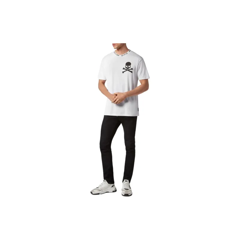 PHILIPP PLEIN Skull print Cotton Polo Shirt-1