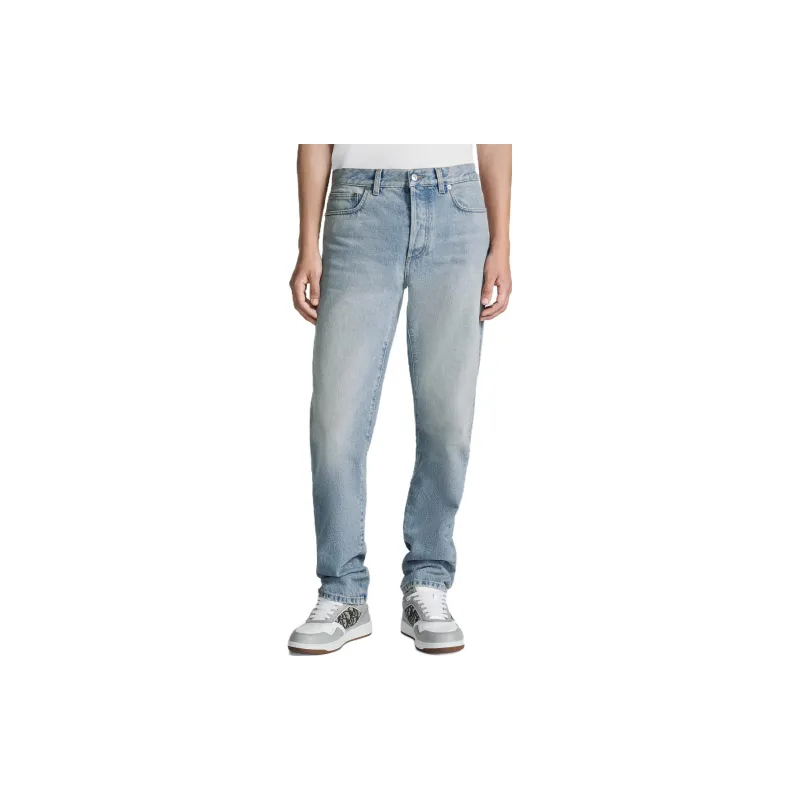 DIOR Homme Logo Patch Straight-Leg Jeans-2