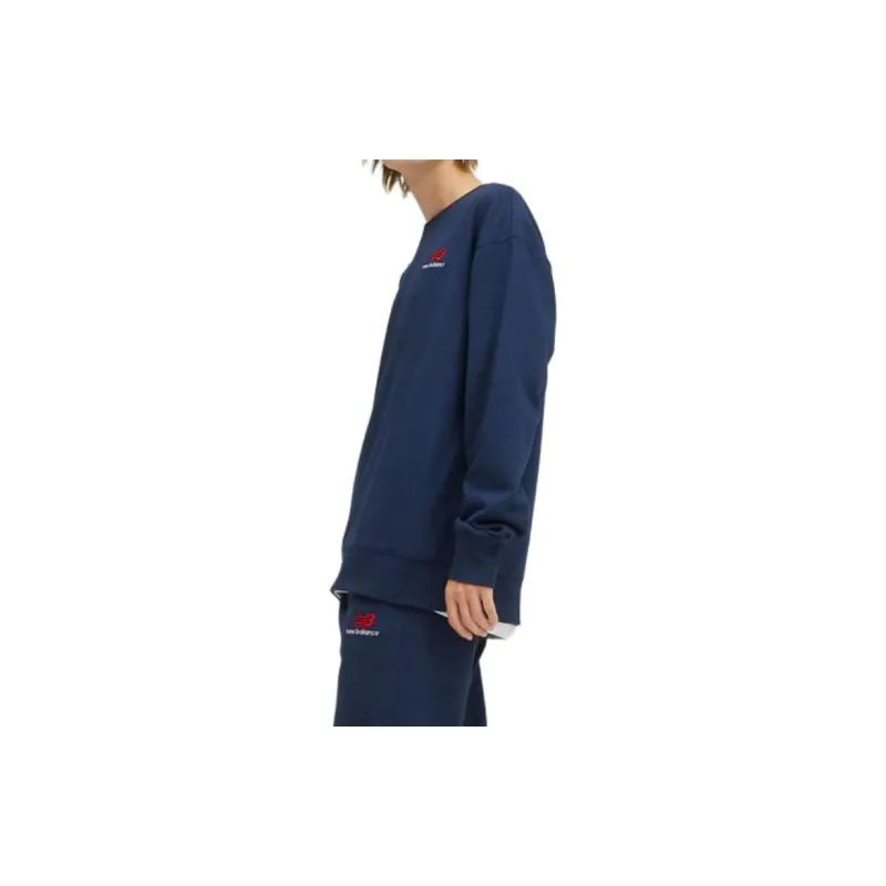 New Balance UNI SSENTIALS Sweatshirt Unisex Blue-4