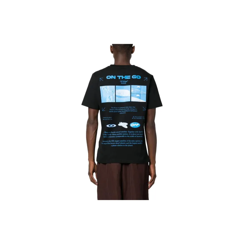 OFF WHITE On The Go Moon Cotton T shirt-2