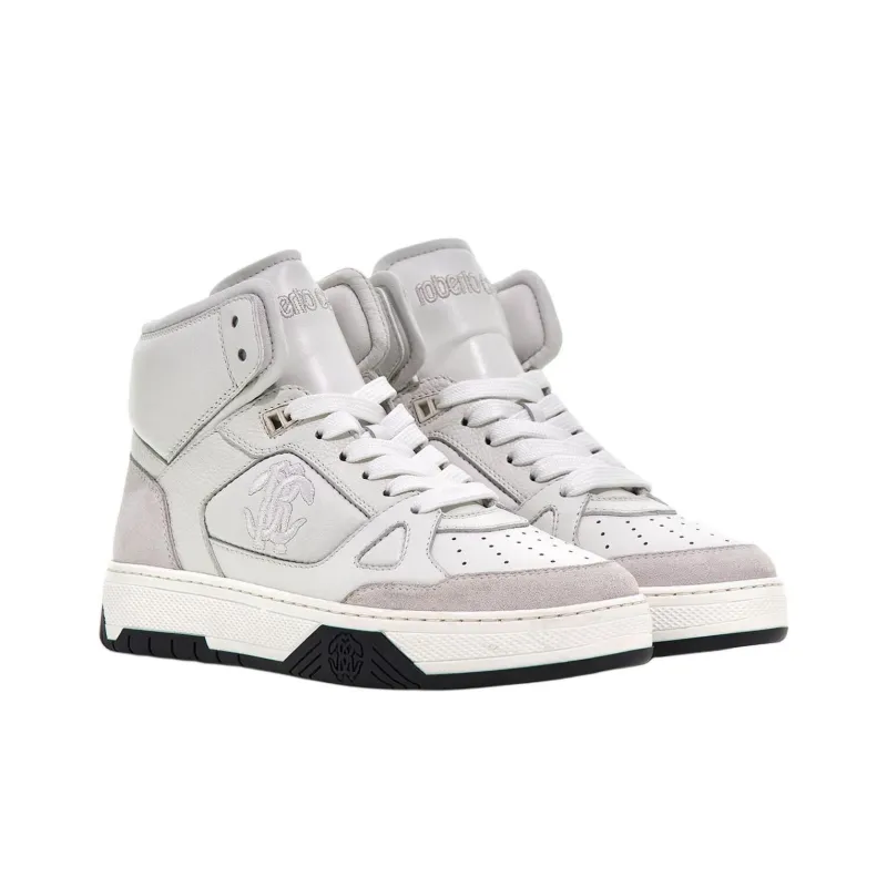 Roberto Cavalli High-Top High-Top Skateboard Shoes Women's White-2