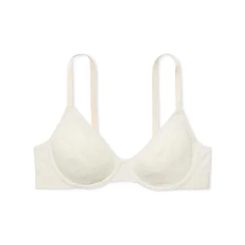 Victoria's Secret PINK Wear Everywhere Unlined Demi Bra / N H Bra Women's Natural Heather