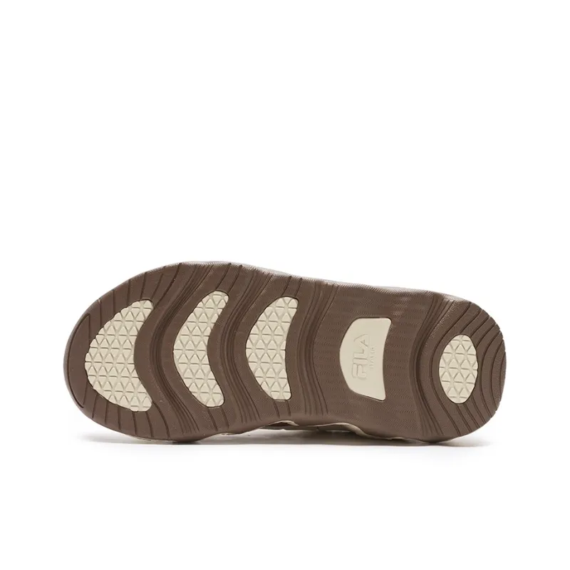 FILA Croissant Anti Slip And Wear Resistant Coverage Low Top Running Shoes Women's Beige Brown-5