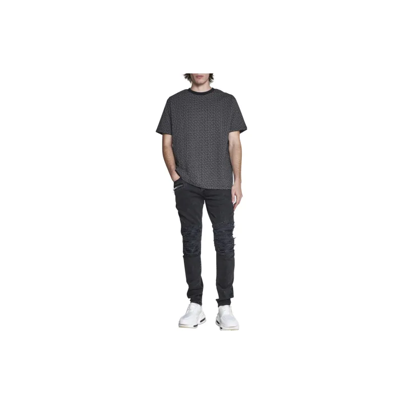 BALMAIN T-Shirts Men Dark Gray-1