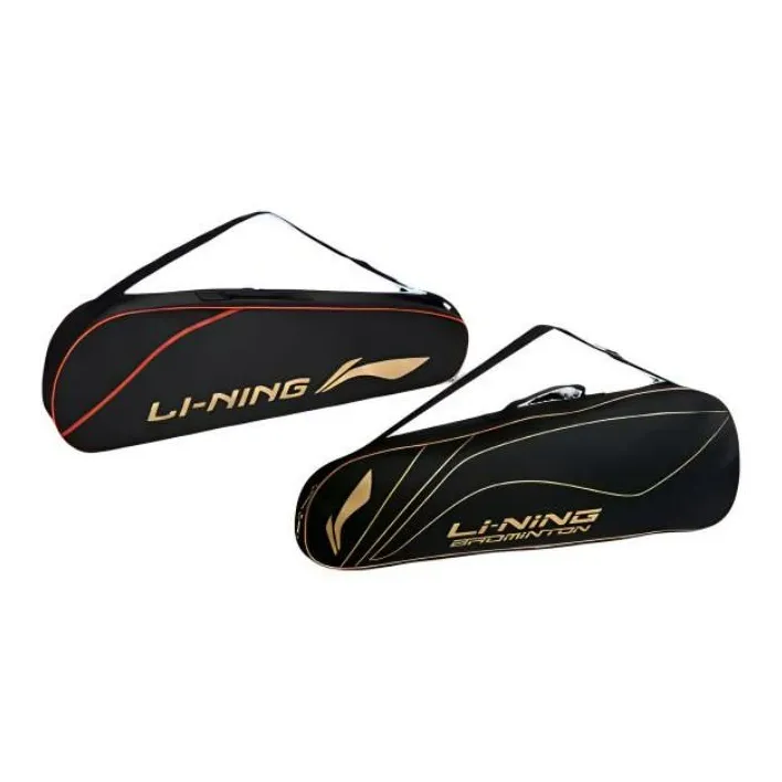 LiNing Badminton Racket Bags 2 Pcs Pack Sports Shoulder Bag Black Unisex-5