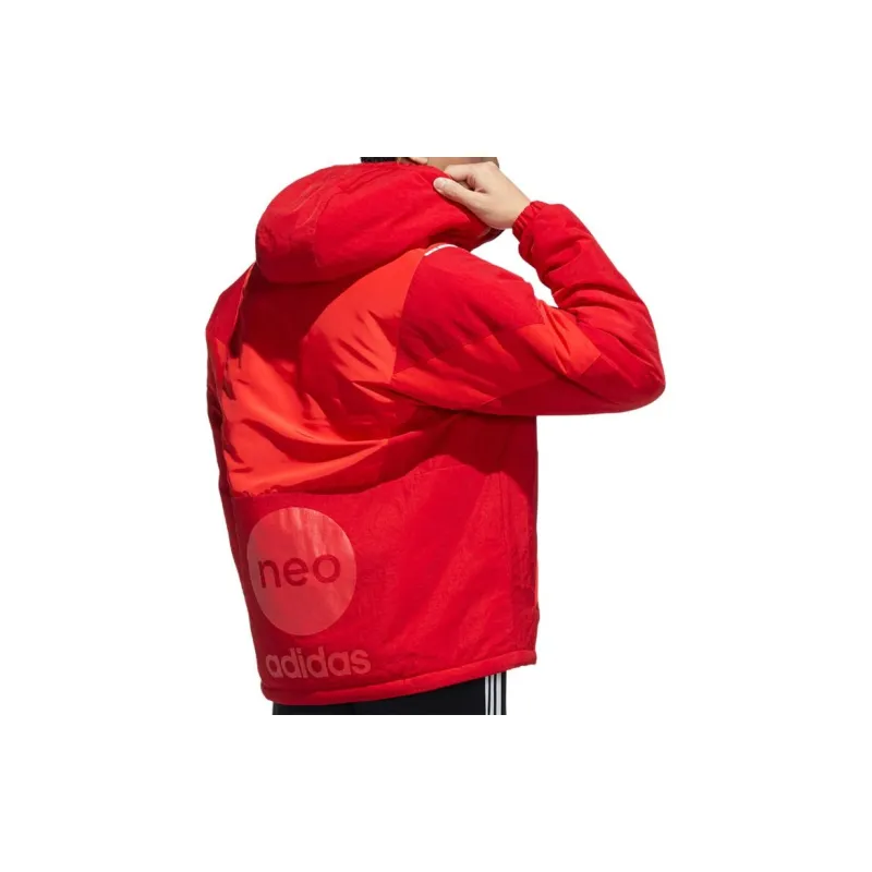 Adidas Neo Puffer Jacket Men's Energy Red-4