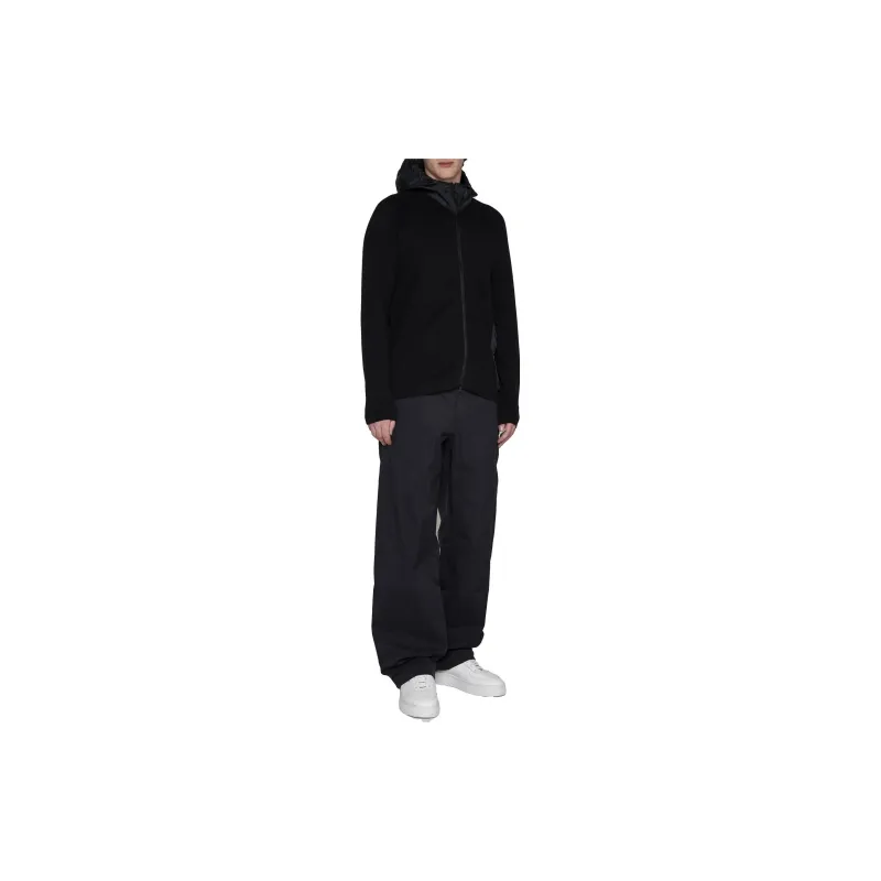 C.P.Company Logo Printed Zipped Fleece Hoodie-1