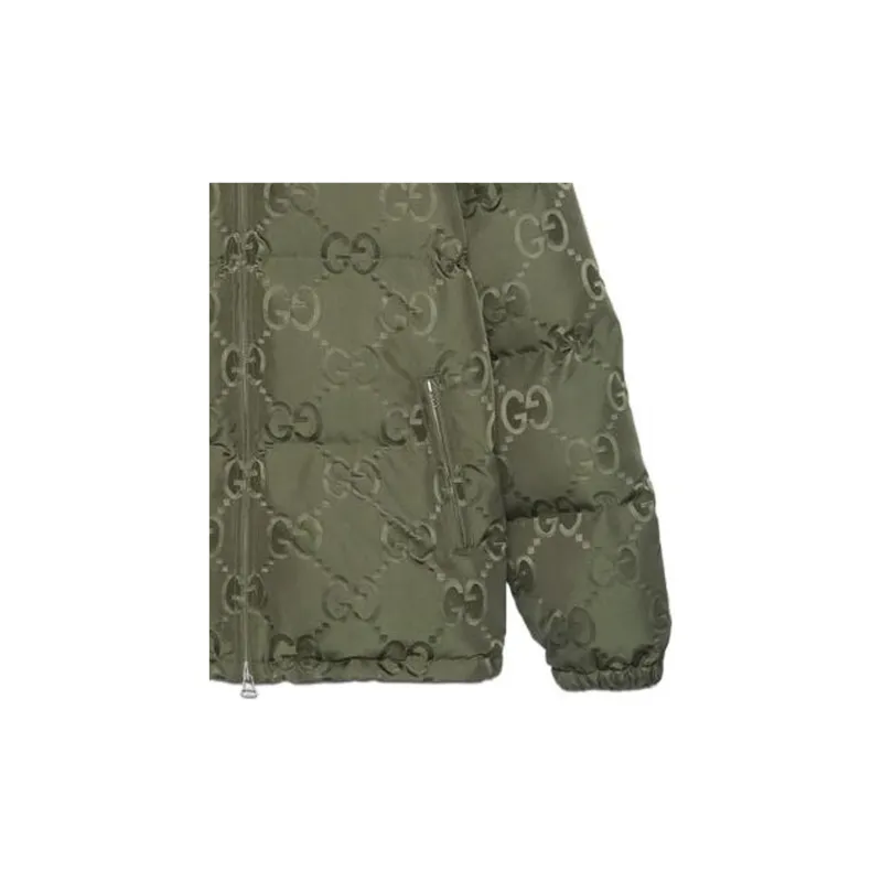 GUCCI Jumbo Gg Nylon Canvas Goose Down Jacket-7