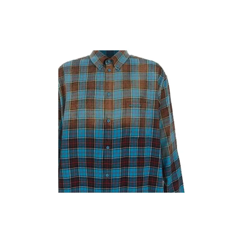 Balenciaga Checked Long Sleeve Shirt-8