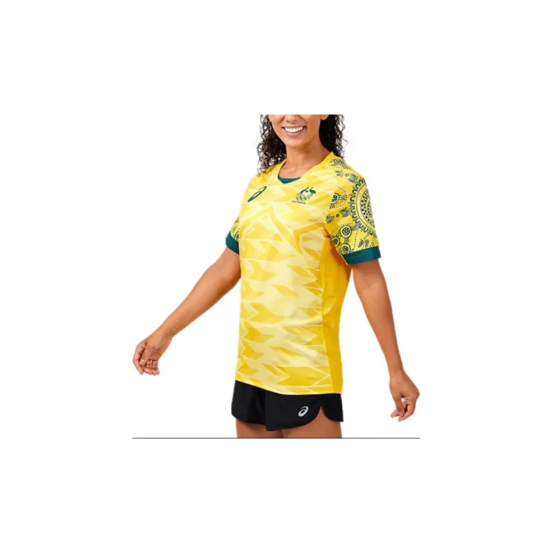 Asics Australian Olympic Team Series TEAM AUSTRALIA OLYMPIC REPLICA FOOTBALL TEE T-Shirt Unisex Gold-7