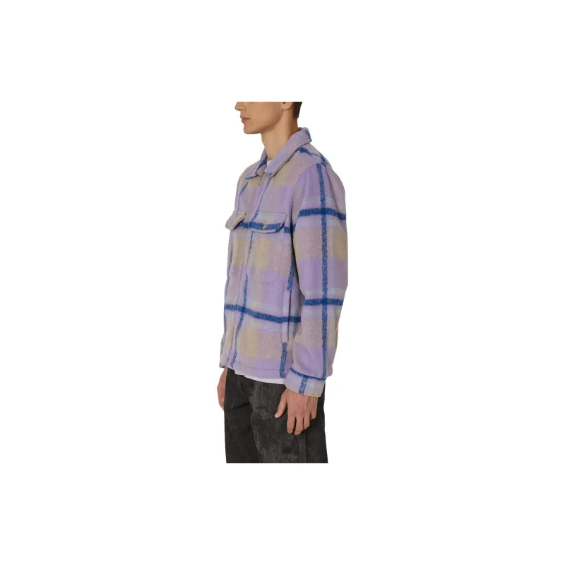 PLEASURES Folklore Plaid Felted Jacket-3