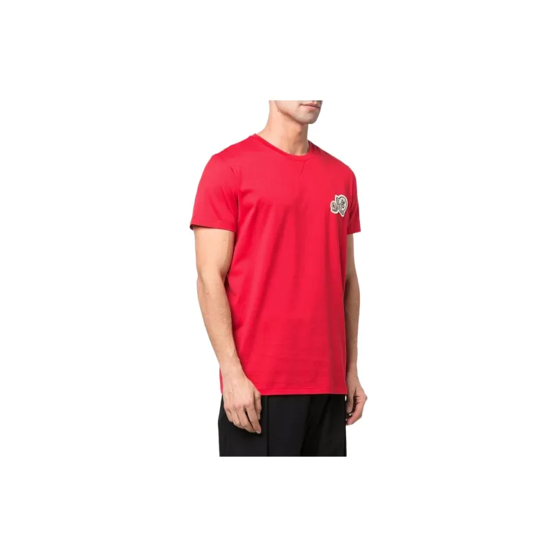 Moncler T Shirts Men Red-2