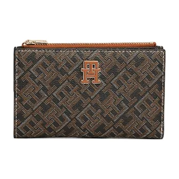 Tommy Hilfiger Polyurethane Wallet Women's Black & Tan