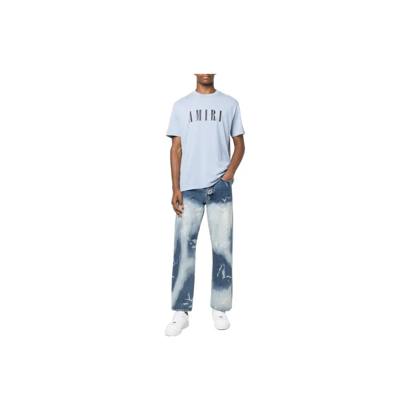 AMIRI T-Shirts Men Light Blue-1