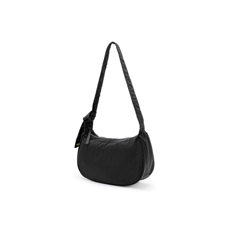 Bromen Wash Nylon With Water Travel Backpack Crossbody Bag Medium Size Women's Bright Purple/Milk White/Black/Gray-10