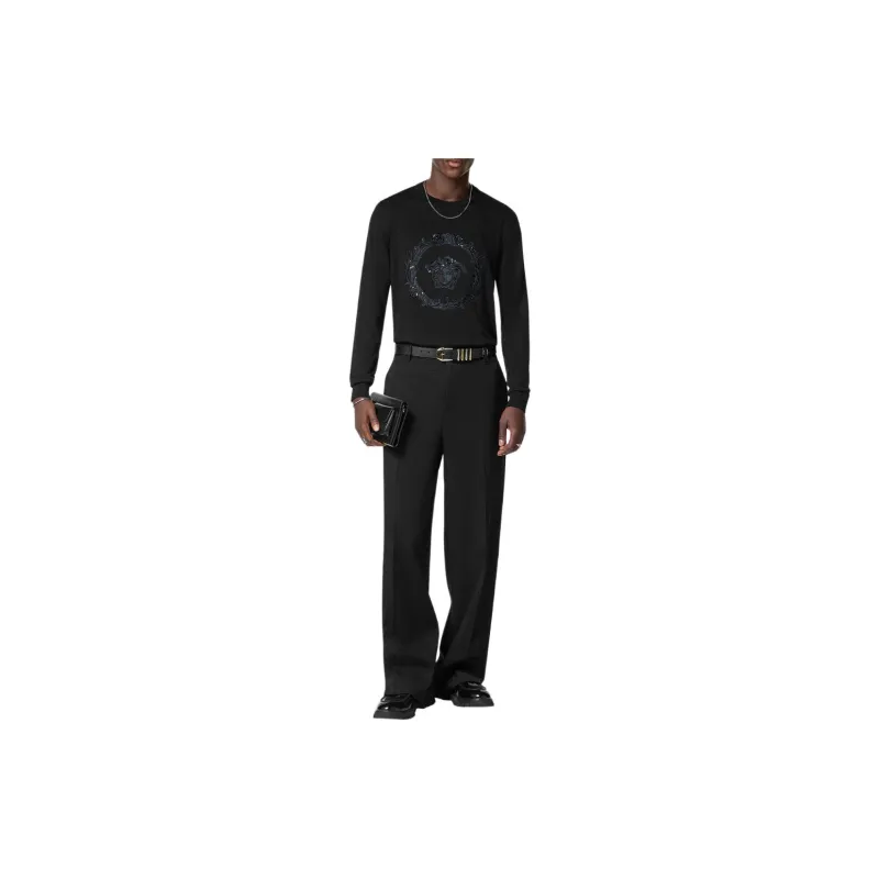 VERSACE Medusa Embroidered Crewneck Jumper-1