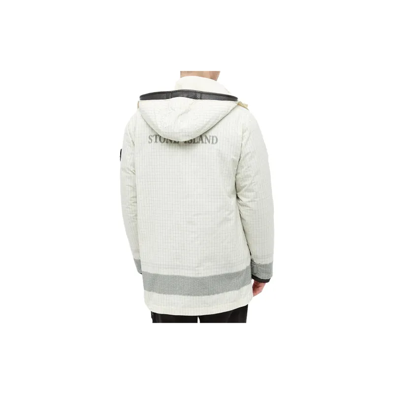 STONE ISLAND Winter Down Jacket Men's Cream-2
