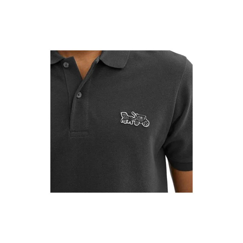 COACH SS24 Polo Shirt Men's Black-1