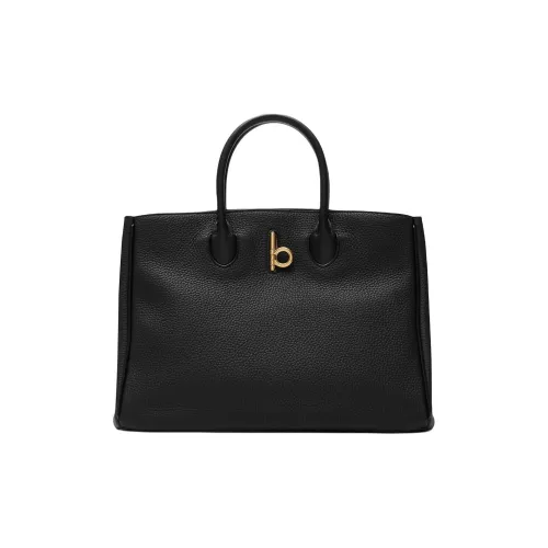 Burberry Calfskin Shoulder Bag Crossbody Bag Handbag Small Size Women's Black