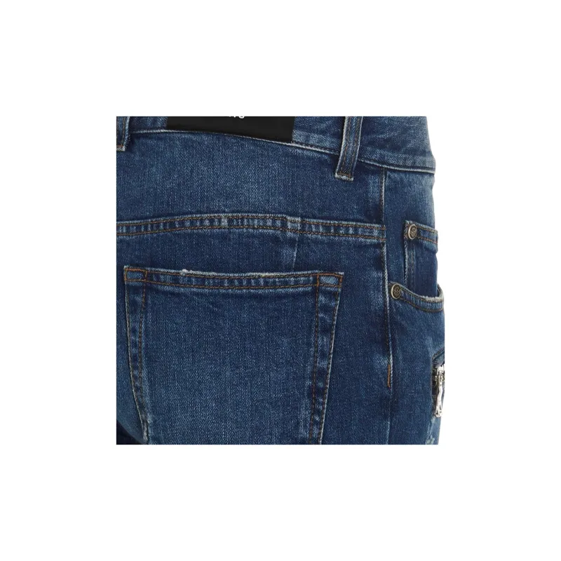 BALMAIN Ribbed detail Skinny Jeans-7