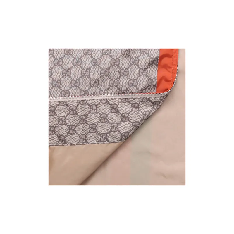 GUCCI Gg Supreme Canvas 'Not Fake' print Jacket-6