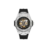 Silver Case Black Strap (Gift Box Set)
