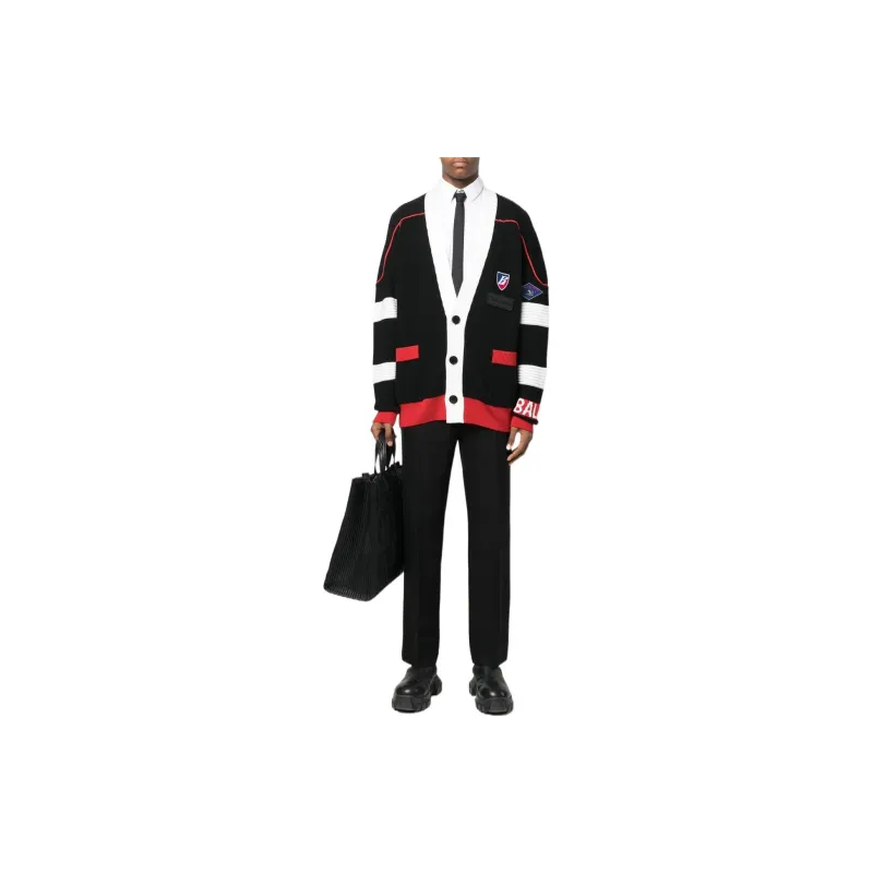 BALMAIN SS22 Knitwear Men's Black-2