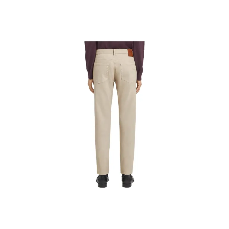 Ermenegildo Zegna Logo Patch Slim Cut Jeans-1