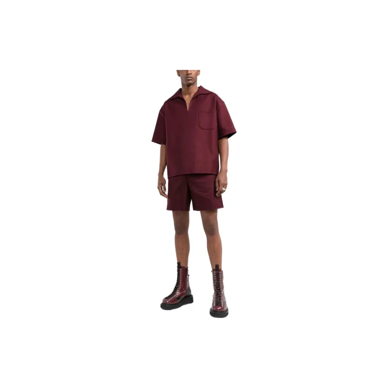 Valentino Casual Shorts Men Deep Red-1