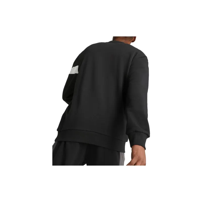 PUMA Soccer King Top Crew Sweatshirt Men's Black White-3