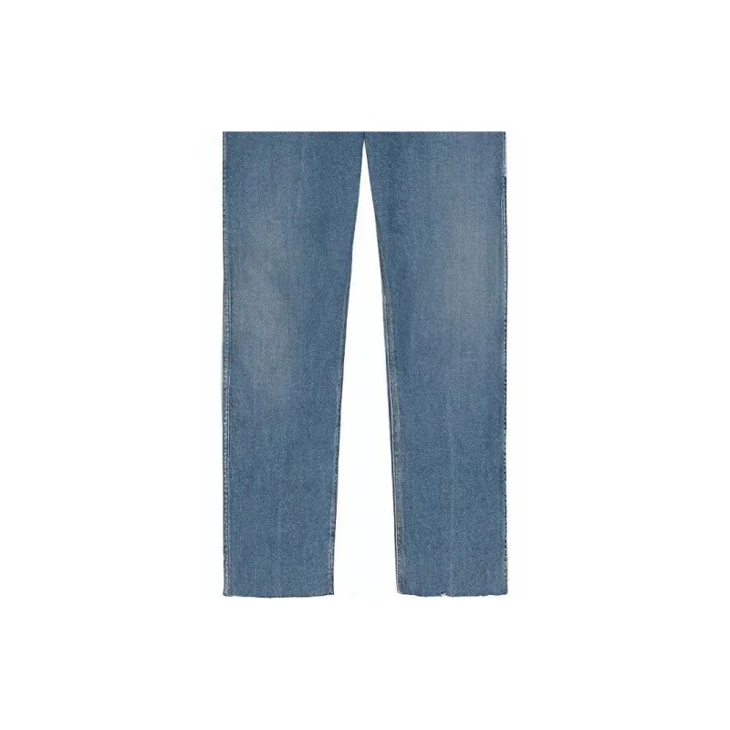 GUCCI Logo patch Straight leg Jeans-5