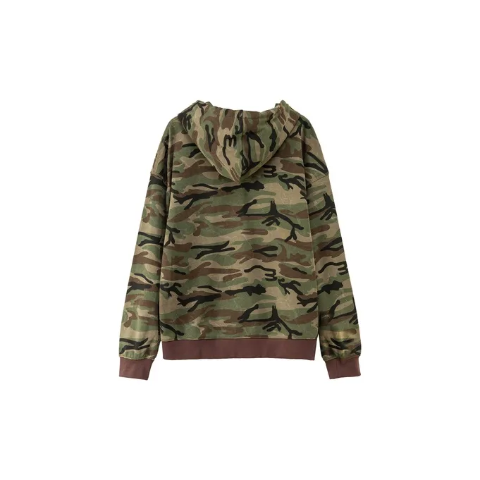 NO ONE ELSE Sweatshirt Unisex Green Camouflage-1