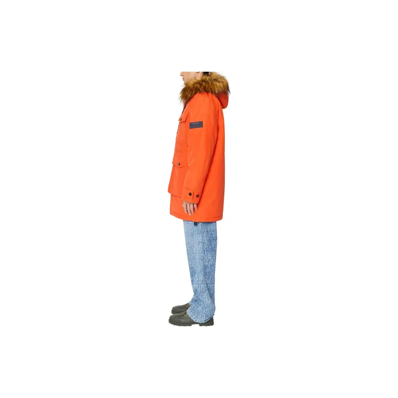 DIESEL Puffer Jacket Men's Orange-3
