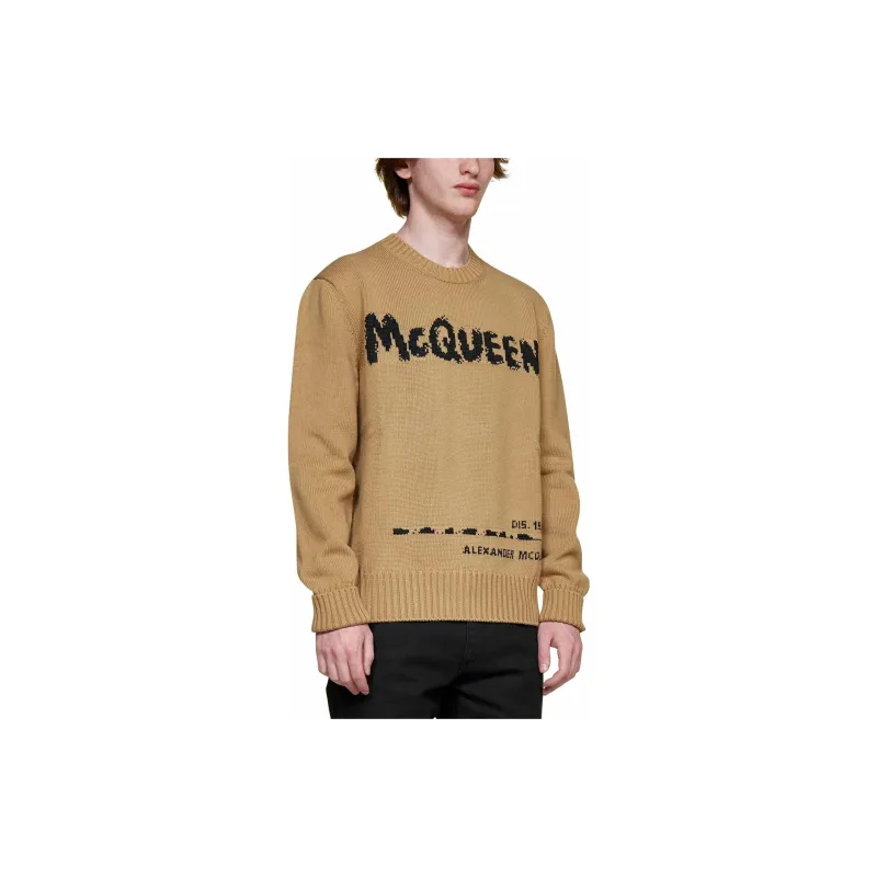 Alexander McQueen Sweaters Men Light Umber-3