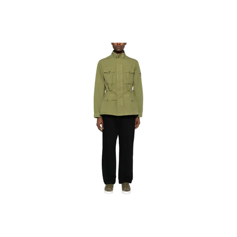 BARBOUR Logo-Patch Long-Sleeved Jacket-1