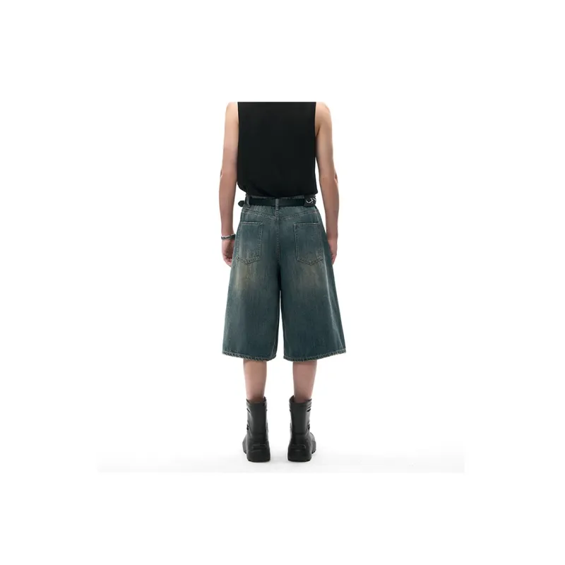 IMXS Denim Shorts Men Blue-3