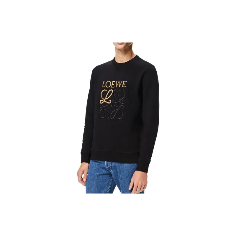 LOEWE Anagram Embroidered Sweatshirt-3