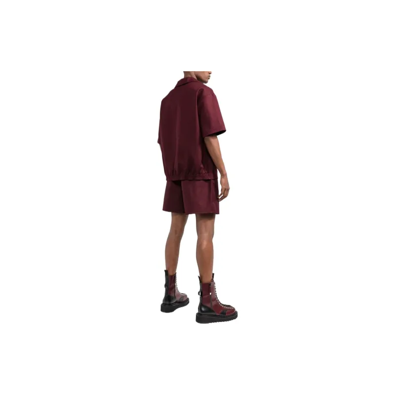 Valentino Casual Shorts Men Deep Red-2