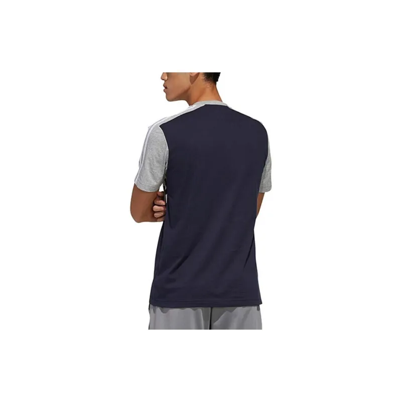 Adidas T Shirts Men Gray Blue-3