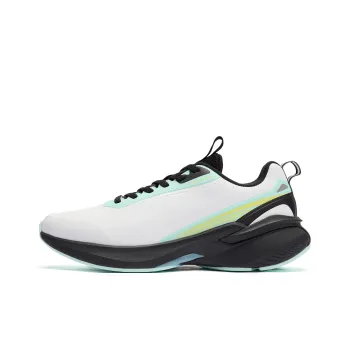 QIAODAN Cushioning Anti Slip And Wear Resistant Low Top Casual Running Shoes Men's White Black