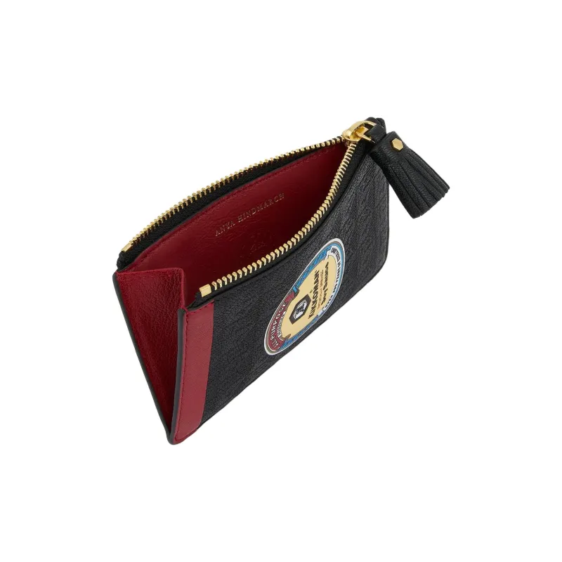 Anya Hindmarch Capri Leather Card Holder Women's Vampire Red-2