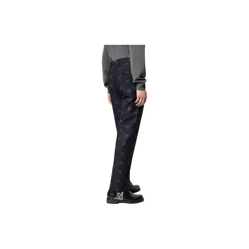 LOUIS VUITTON Wool Pont Neuf Cigarette Pants Casual Pants Men's Gray-3