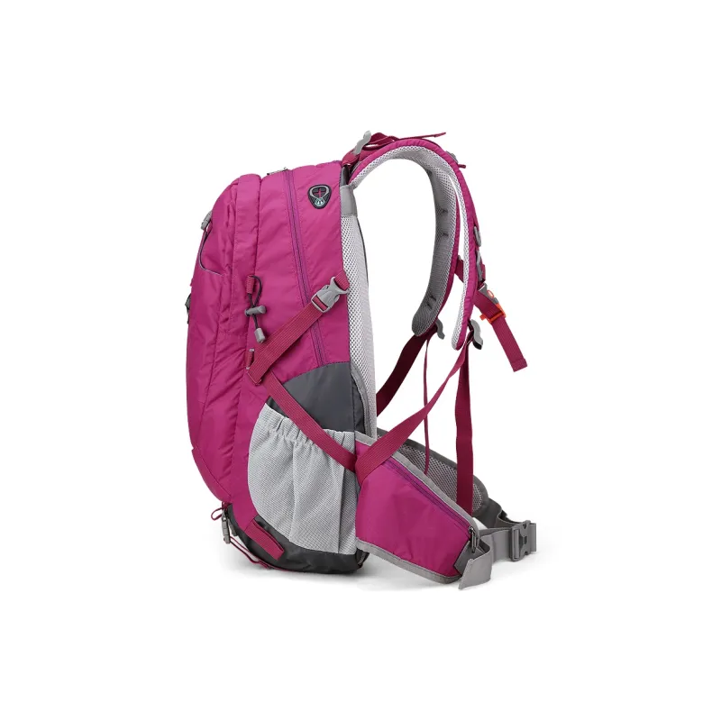 Fillove Fabric Outdoor Hiking Bag Backpack Regular Women's Rose Red-3